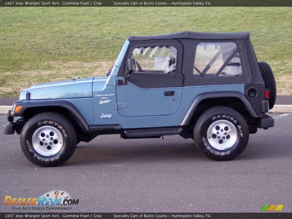 1997 Jeep Wrangler Sport 4x4 Gunmetal Pearl / Gray Photo #11