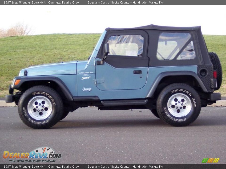 1997 Jeep Wrangler Sport 4x4 Gunmetal Pearl / Gray Photo #12