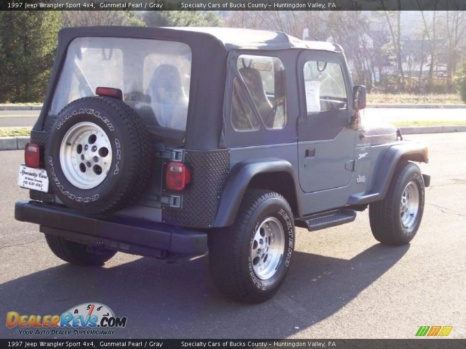 1997 Jeep Wrangler Sport 4x4 Gunmetal Pearl / Gray Photo #15