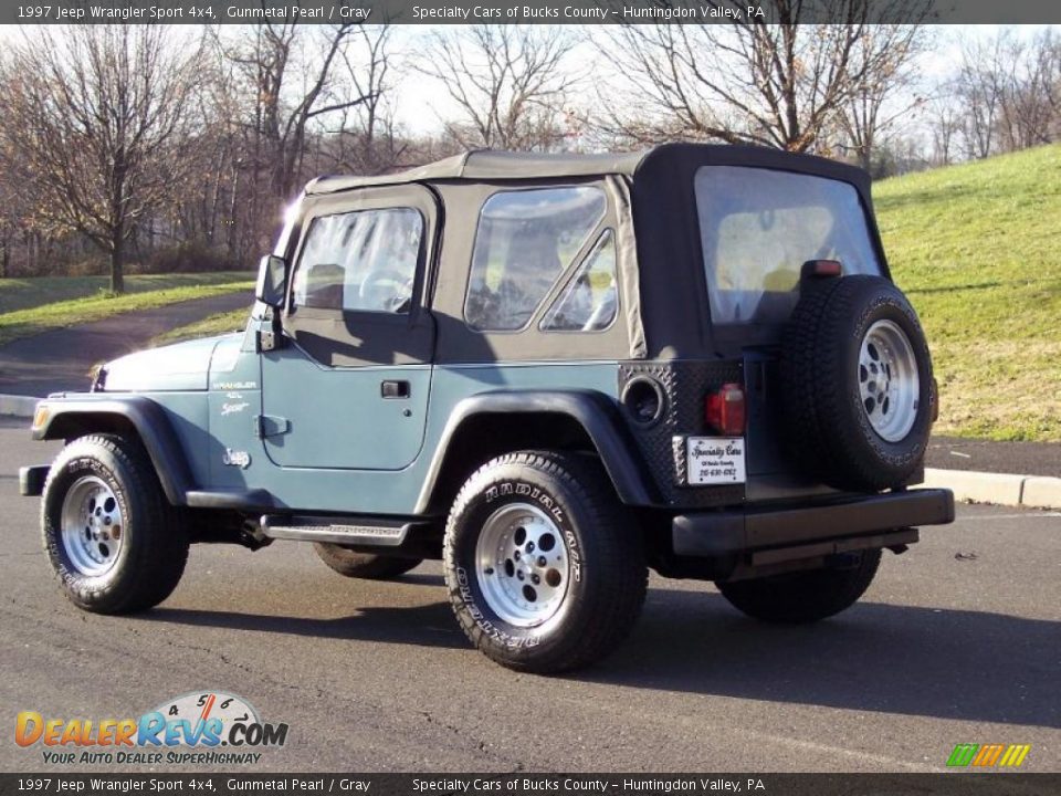 1997 Jeep Wrangler Sport 4x4 Gunmetal Pearl / Gray Photo #16