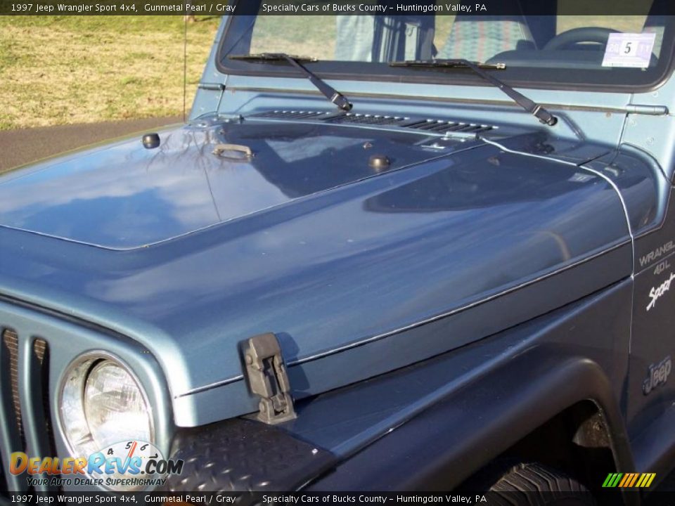 1997 Jeep Wrangler Sport 4x4 Gunmetal Pearl / Gray Photo #18