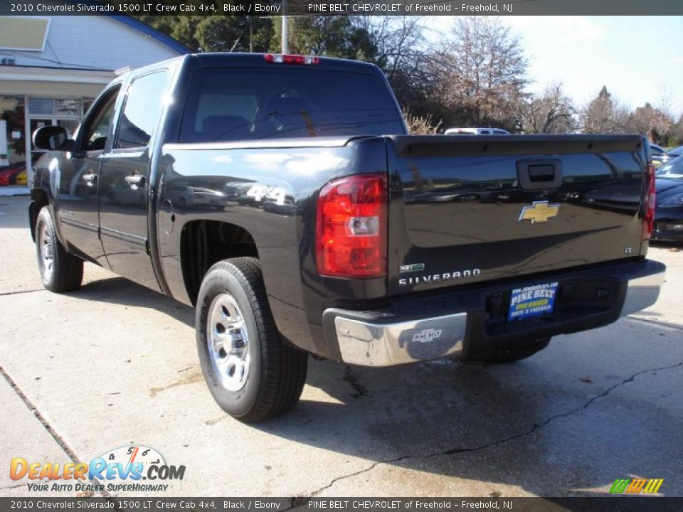 2010 Chevrolet Silverado 1500 LT Crew Cab 4x4 Black / Ebony Photo #6