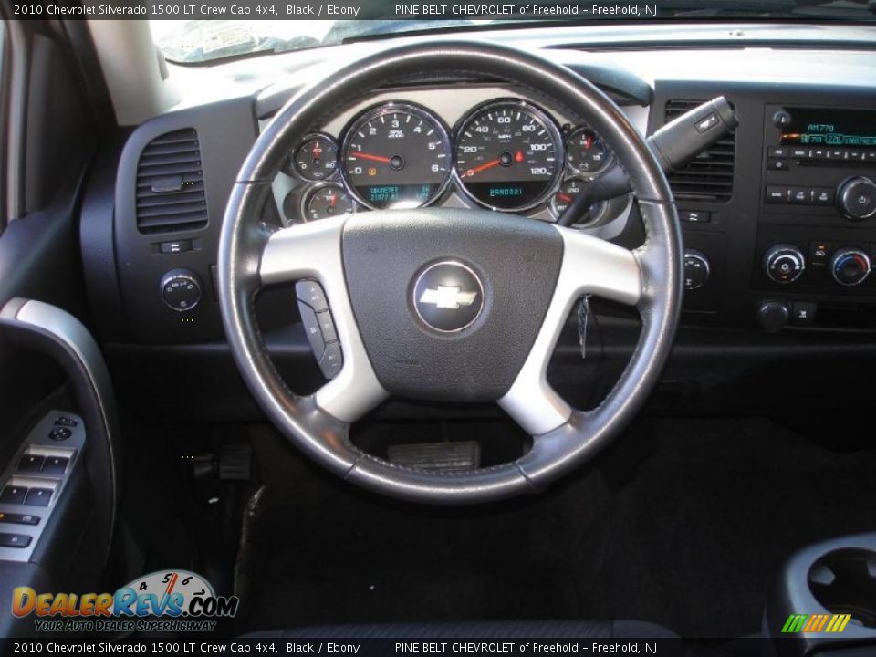 2010 Chevrolet Silverado 1500 LT Crew Cab 4x4 Black / Ebony Photo #13