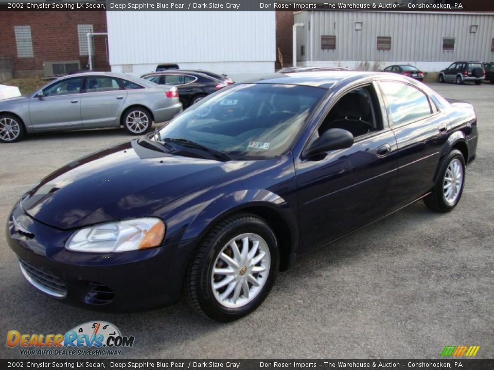 Front 3/4 View of 2002 Chrysler Sebring LX Sedan Photo #2