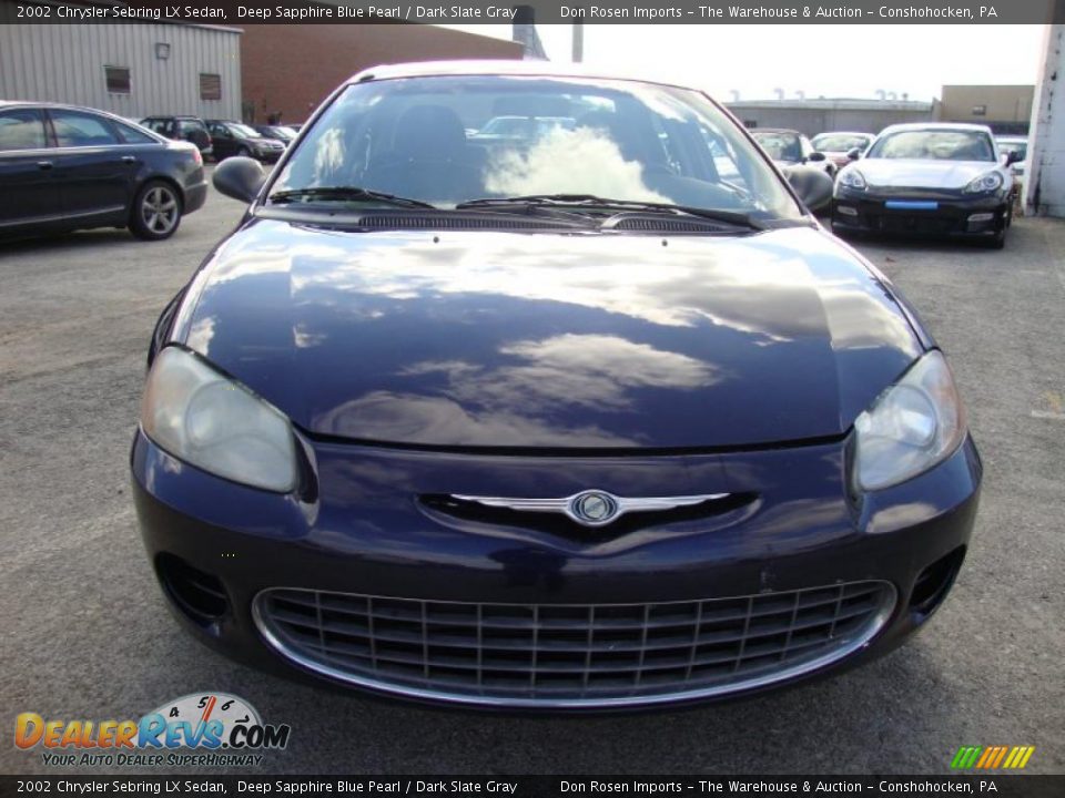 2002 Chrysler Sebring LX Sedan Deep Sapphire Blue Pearl / Dark Slate Gray Photo #3