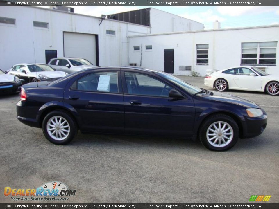 2002 Chrysler Sebring LX Sedan Deep Sapphire Blue Pearl / Dark Slate Gray Photo #7