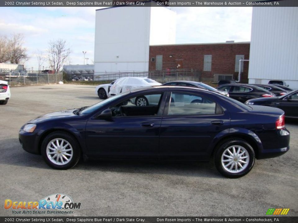 2002 Chrysler Sebring LX Sedan Deep Sapphire Blue Pearl / Dark Slate Gray Photo #11