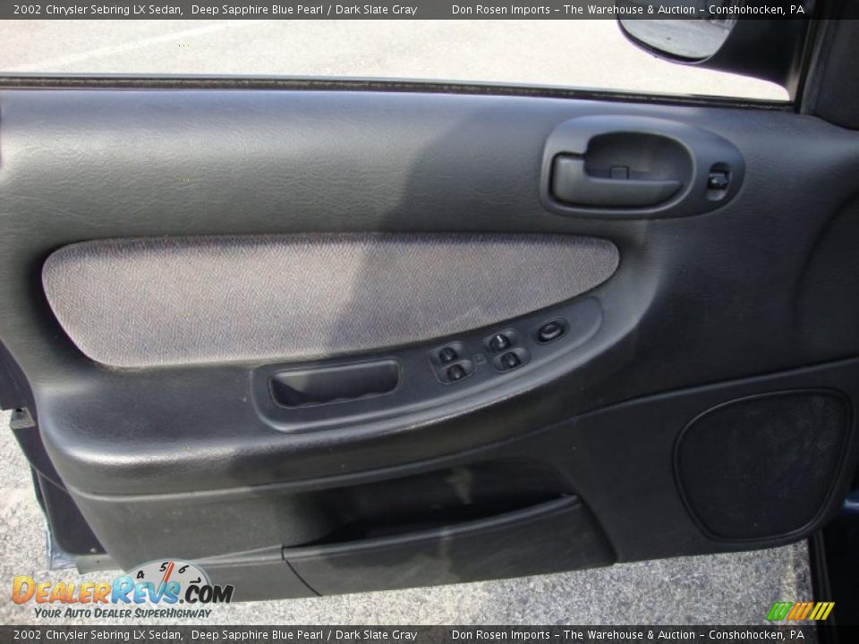 2002 Chrysler Sebring LX Sedan Deep Sapphire Blue Pearl / Dark Slate Gray Photo #14