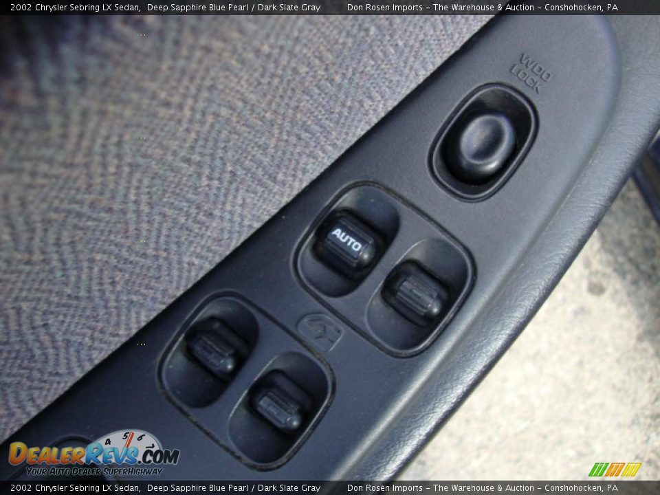 2002 Chrysler Sebring LX Sedan Deep Sapphire Blue Pearl / Dark Slate Gray Photo #15