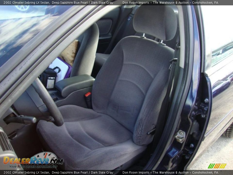 2002 Chrysler Sebring LX Sedan Deep Sapphire Blue Pearl / Dark Slate Gray Photo #17