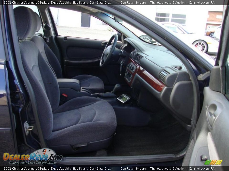 2002 Chrysler Sebring LX Sedan Deep Sapphire Blue Pearl / Dark Slate Gray Photo #20