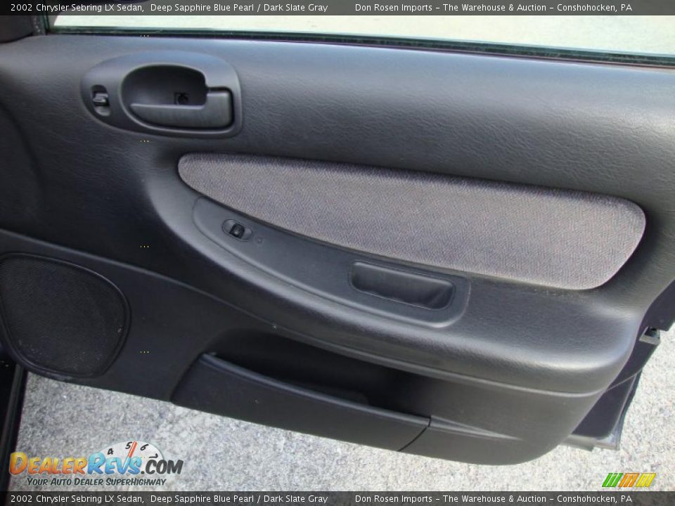 2002 Chrysler Sebring LX Sedan Deep Sapphire Blue Pearl / Dark Slate Gray Photo #21