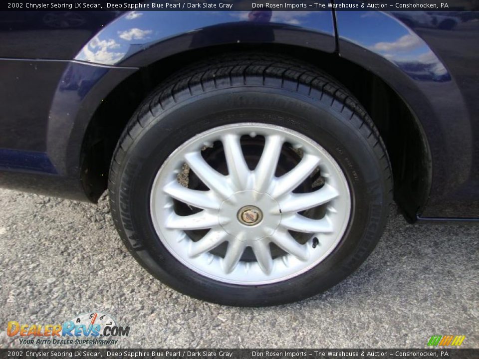 2002 Chrysler Sebring LX Sedan Deep Sapphire Blue Pearl / Dark Slate Gray Photo #29