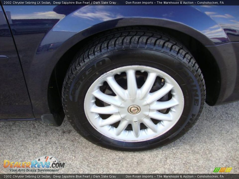 2002 Chrysler Sebring LX Sedan Deep Sapphire Blue Pearl / Dark Slate Gray Photo #30
