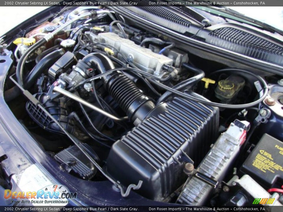 2002 Chrysler Sebring LX Sedan 2.4 Liter DOHC 16-Valve 4 Cylinder Engine Photo #32