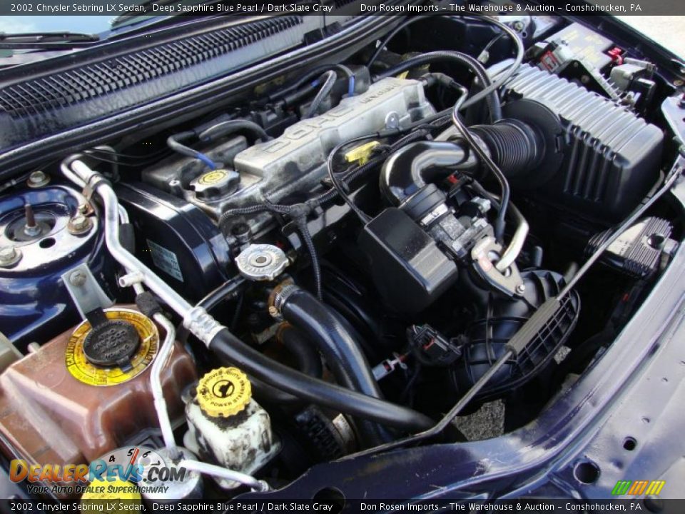 2002 Chrysler Sebring LX Sedan 2.4 Liter DOHC 16-Valve 4 Cylinder Engine Photo #33