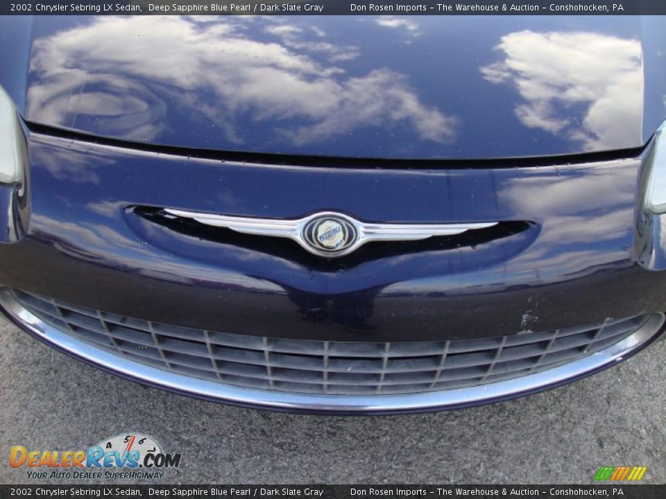 2002 Chrysler Sebring LX Sedan Deep Sapphire Blue Pearl / Dark Slate Gray Photo #34