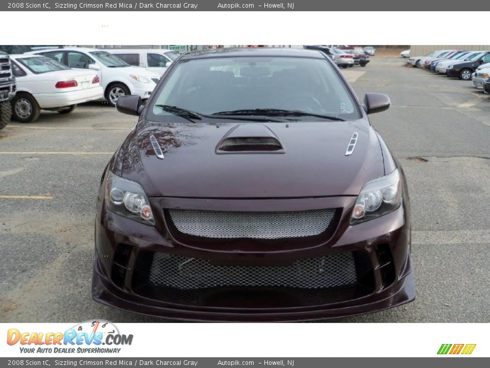 2008 Scion tC Sizzling Crimson Red Mica / Dark Charcoal Gray Photo #1