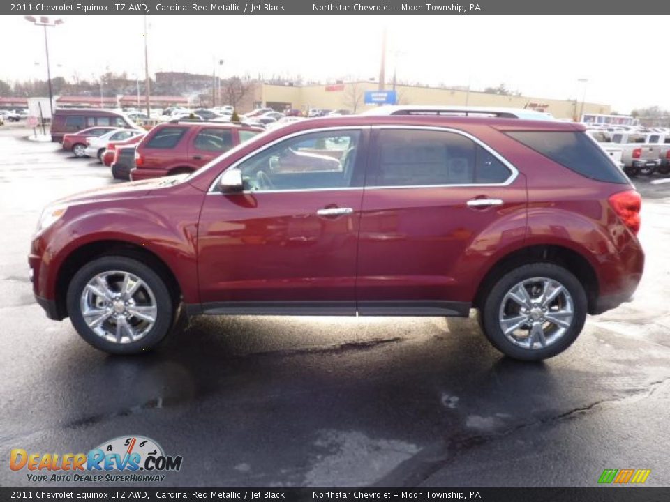 2011 Chevrolet Equinox LTZ AWD Cardinal Red Metallic / Jet Black Photo #4