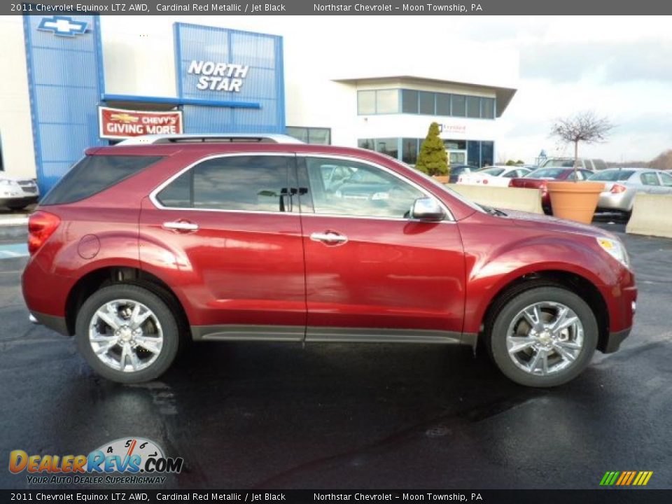 2011 Chevrolet Equinox LTZ AWD Cardinal Red Metallic / Jet Black Photo #11