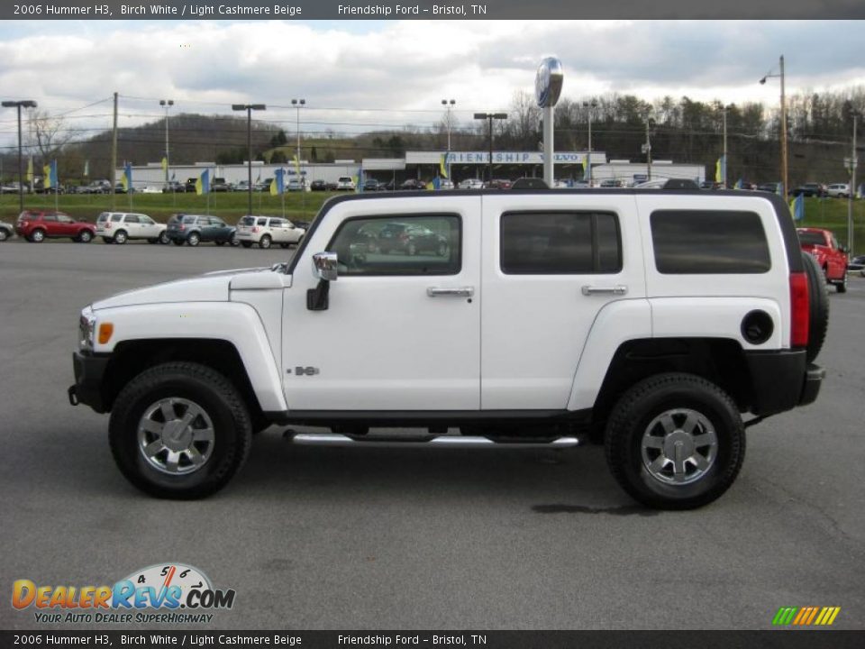 2006 Hummer H3 Birch White / Light Cashmere Beige Photo #1
