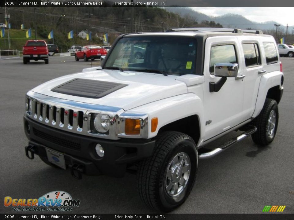 2006 Hummer H3 Birch White / Light Cashmere Beige Photo #2