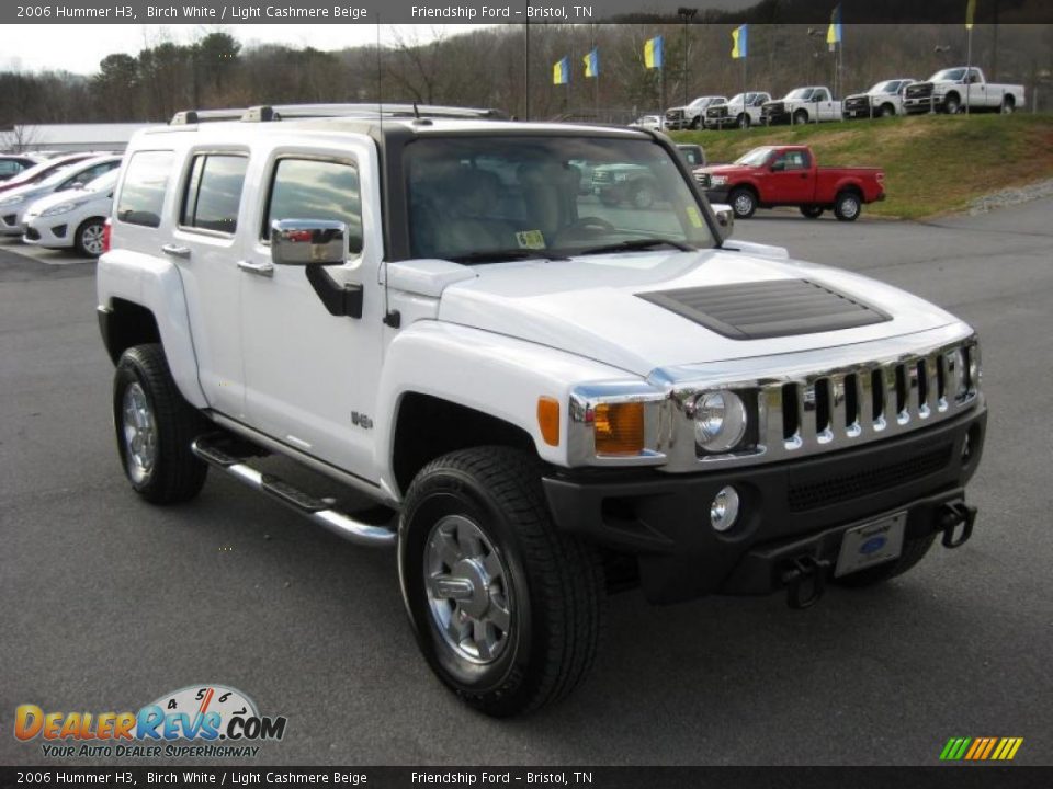 2006 Hummer H3 Birch White / Light Cashmere Beige Photo #4
