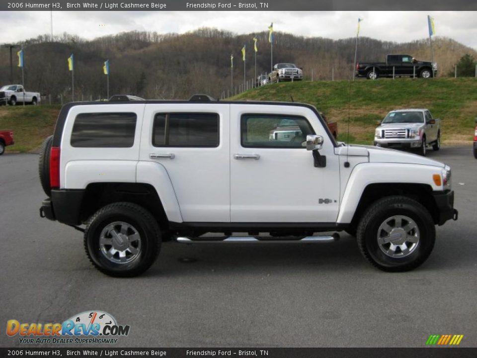 2006 Hummer H3 Birch White / Light Cashmere Beige Photo #5