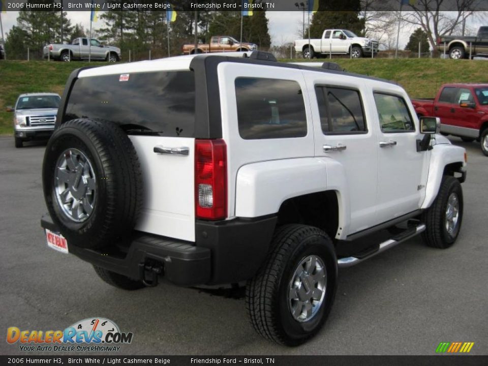 2006 Hummer H3 Birch White / Light Cashmere Beige Photo #6