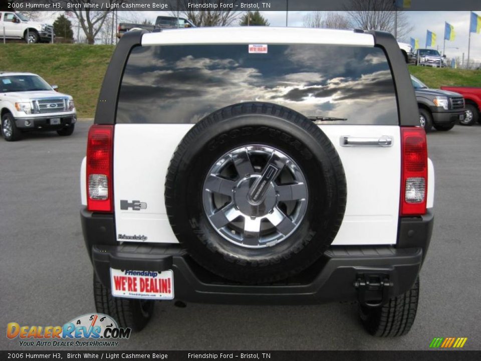 2006 Hummer H3 Birch White / Light Cashmere Beige Photo #7