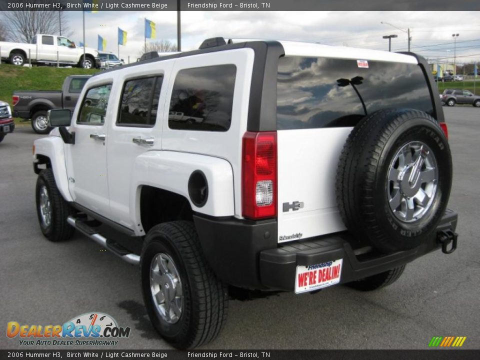 2006 Hummer H3 Birch White / Light Cashmere Beige Photo #8