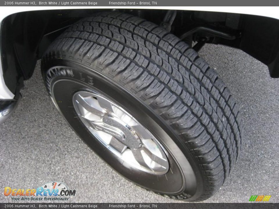 2006 Hummer H3 Birch White / Light Cashmere Beige Photo #10
