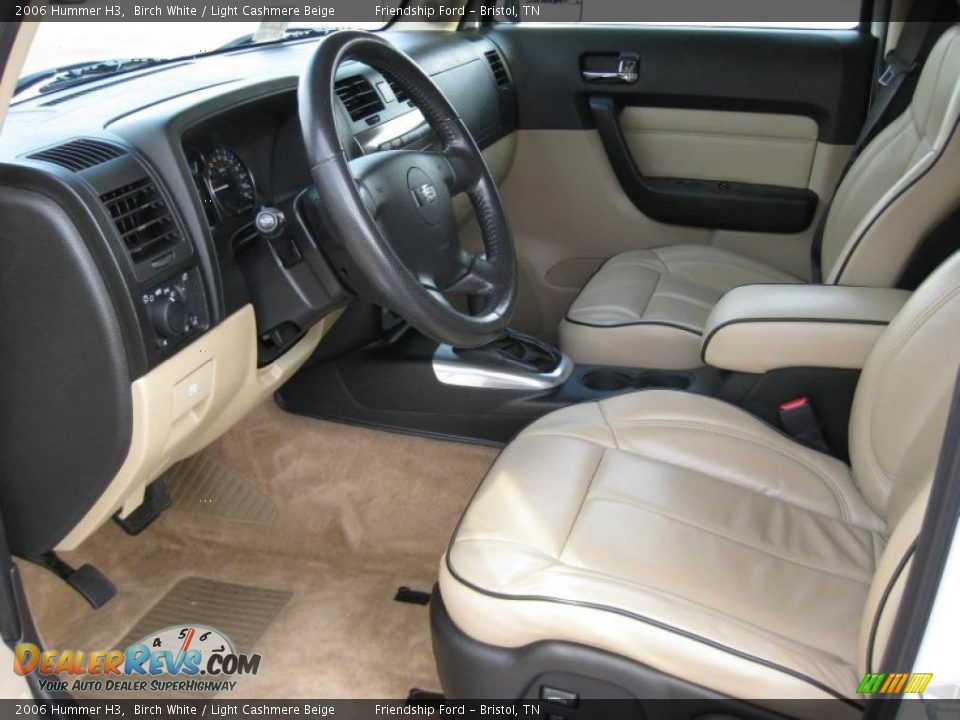 2006 Hummer H3 Birch White / Light Cashmere Beige Photo #13