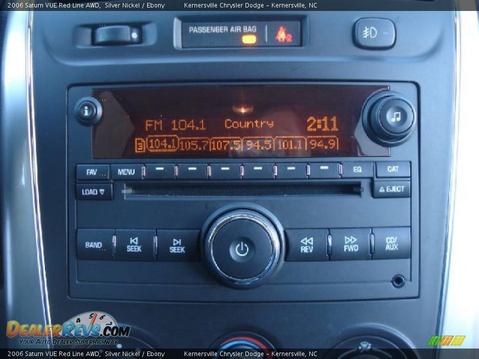 2006 Saturn VUE Red Line AWD Silver Nickel / Ebony Photo #18