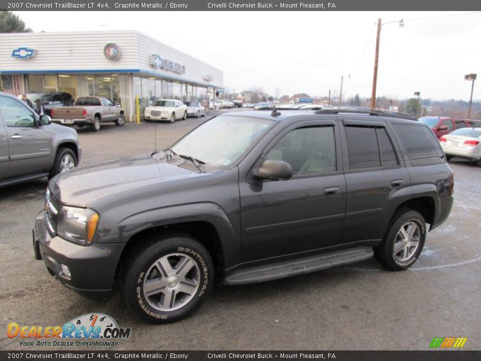 2007 Chevrolet TrailBlazer LT 4x4 Graphite Metallic / Ebony Photo #1