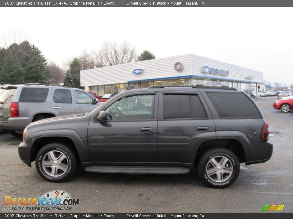 2007 Chevrolet TrailBlazer LT 4x4 Graphite Metallic / Ebony Photo #2
