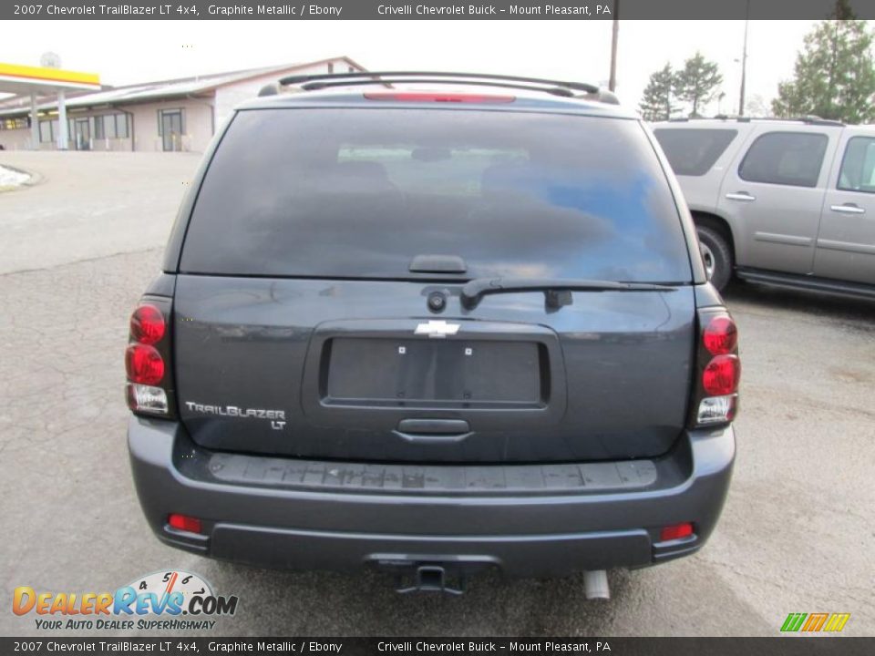 2007 Chevrolet TrailBlazer LT 4x4 Graphite Metallic / Ebony Photo #4
