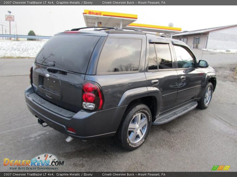 2007 Chevrolet TrailBlazer LT 4x4 Graphite Metallic / Ebony Photo #5