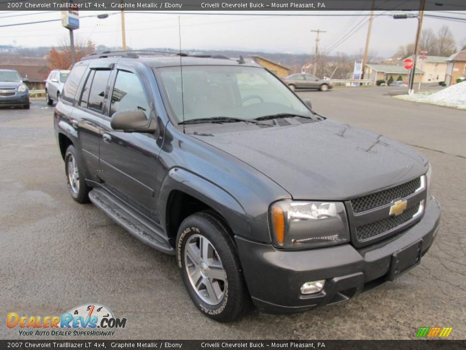 2007 Chevrolet TrailBlazer LT 4x4 Graphite Metallic / Ebony Photo #8