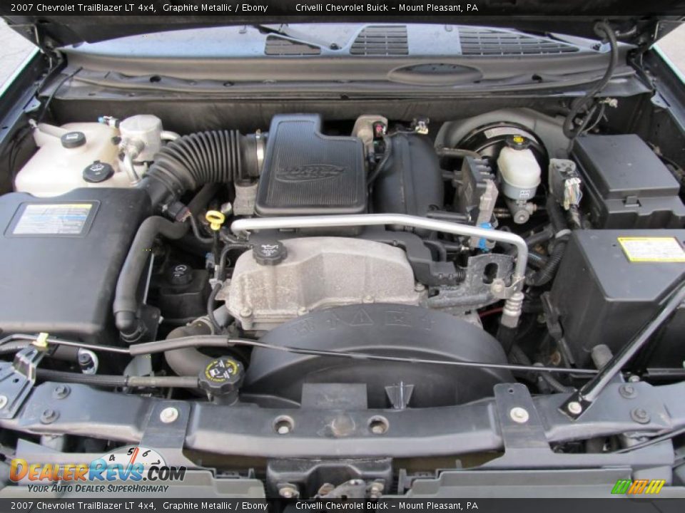 2007 Chevrolet TrailBlazer LT 4x4 Graphite Metallic / Ebony Photo #11