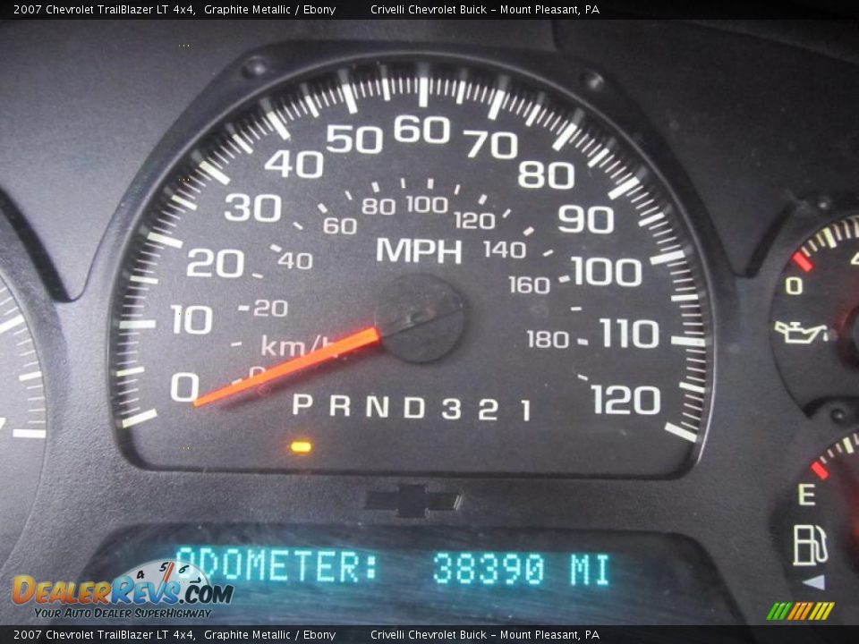 2007 Chevrolet TrailBlazer LT 4x4 Graphite Metallic / Ebony Photo #32