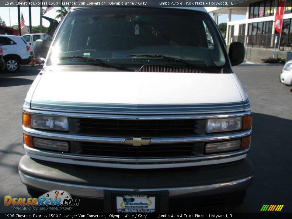 1996 Chevrolet Express 1500 Passenger Van Conversion Olympic White / Gray Photo #3