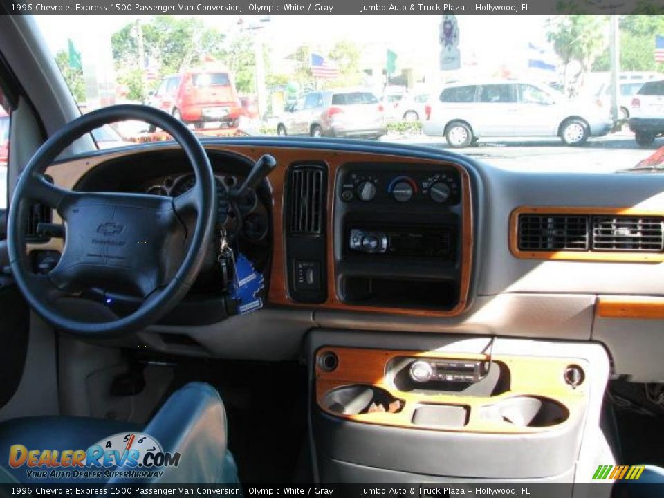 1996 Chevrolet Express 1500 Passenger Van Conversion Olympic White / Gray Photo #20