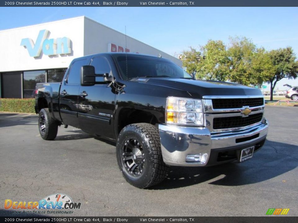 2009 Chevrolet Silverado 2500HD LT Crew Cab 4x4 Black / Ebony Photo #1