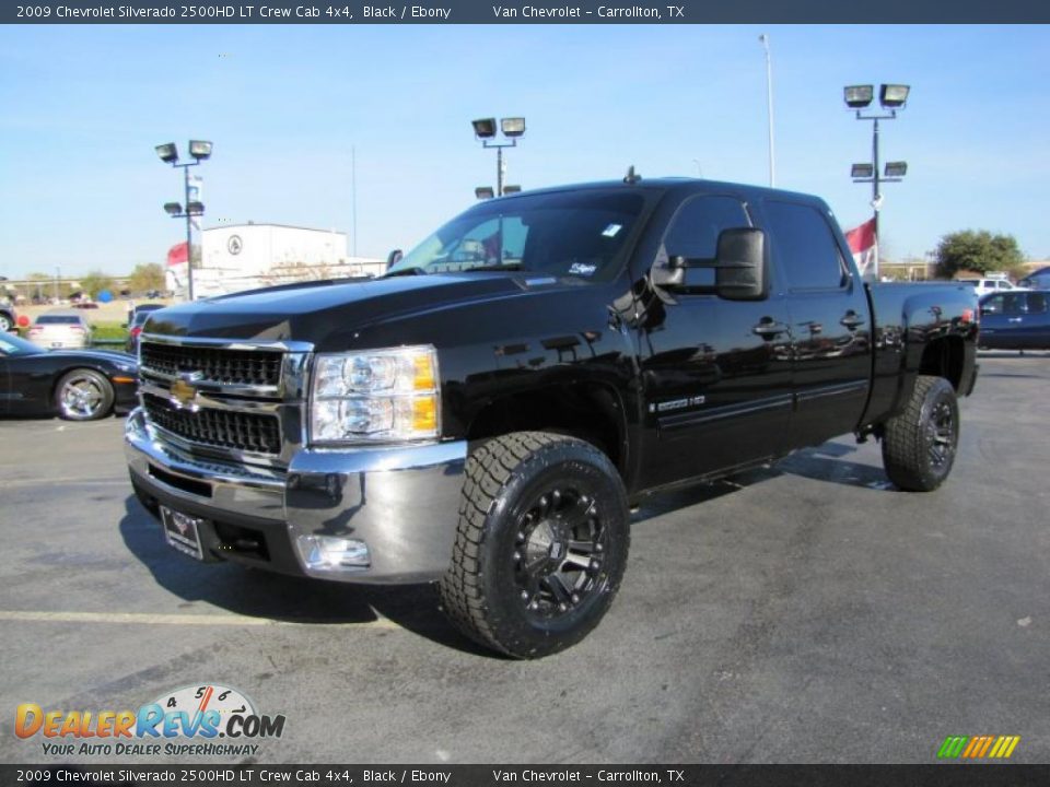 2009 Chevrolet Silverado 2500HD LT Crew Cab 4x4 Black / Ebony Photo #3