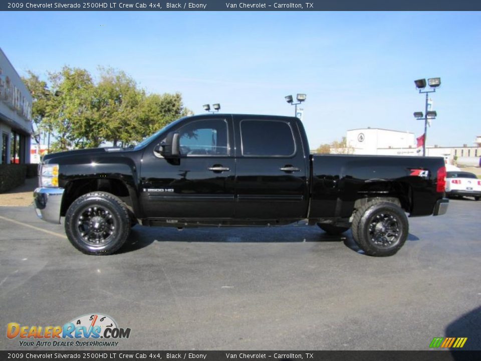 2009 Chevrolet Silverado 2500HD LT Crew Cab 4x4 Black / Ebony Photo #4