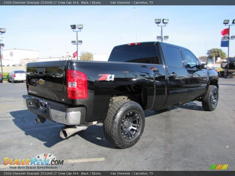 2009 Chevrolet Silverado 2500HD LT Crew Cab 4x4 Black / Ebony Photo #6