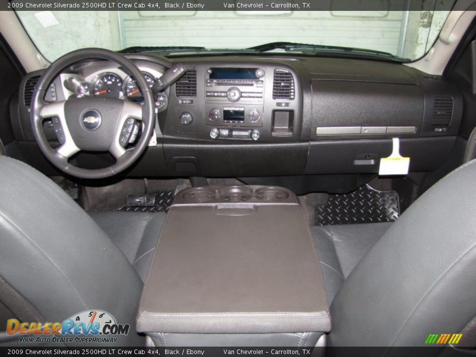 Ebony Interior - 2009 Chevrolet Silverado 2500HD LT Crew Cab 4x4 Photo #13