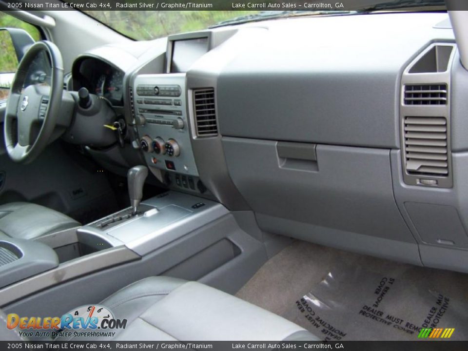 Graphite Titanium Interior 2005 Nissan Titan Le Crew Cab
