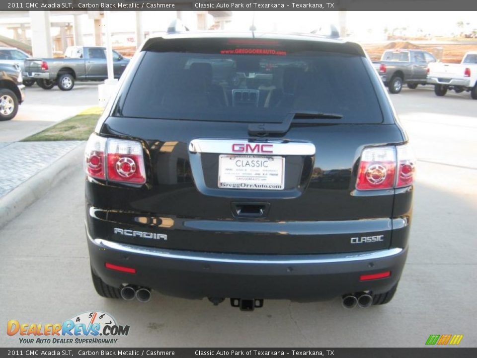 2011 GMC Acadia SLT Carbon Black Metallic / Cashmere Photo #4